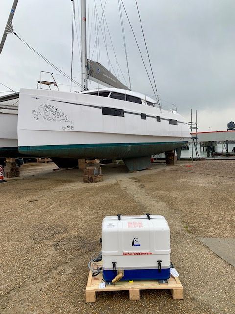 Web image - Fischer Panda UK - Fischer Panda UK has donated a Panda PMS 9000 ND generator to Natasha Lambert for her Atlantic crossing on 'Blown Away'