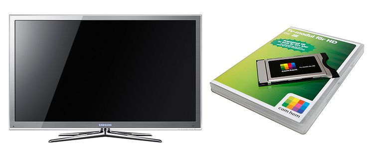Samsung 8-serie LED-tv och Com Hem TV-modul för HD