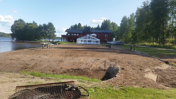 Området norr om båthamnen och Roddens hus