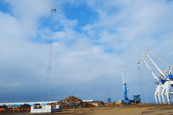 CMP – Copenhagen Malmö Port installerar LED mastbelysning