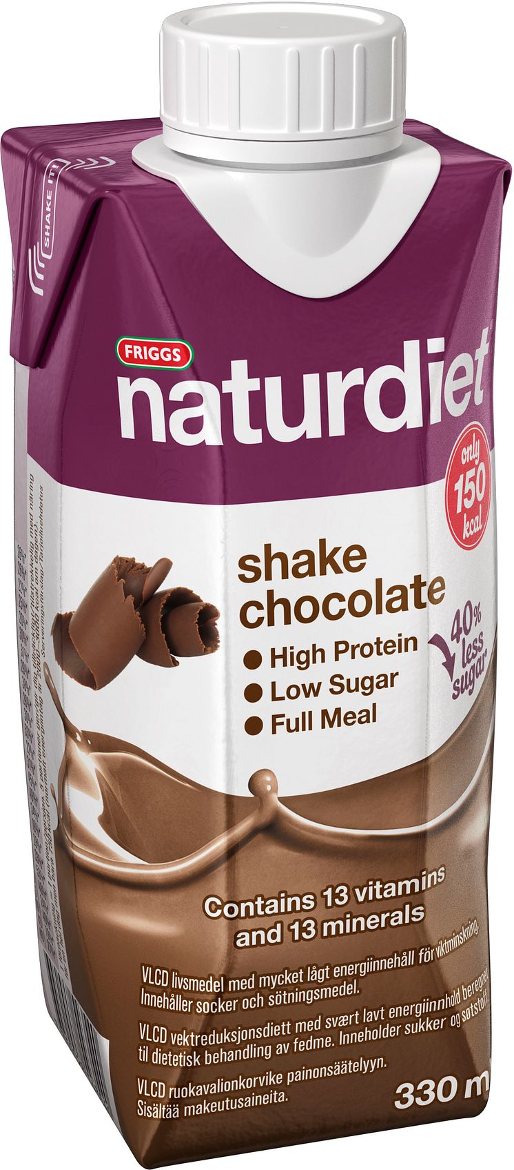 Naturdiet Chocolate shake - nu med mindre socker