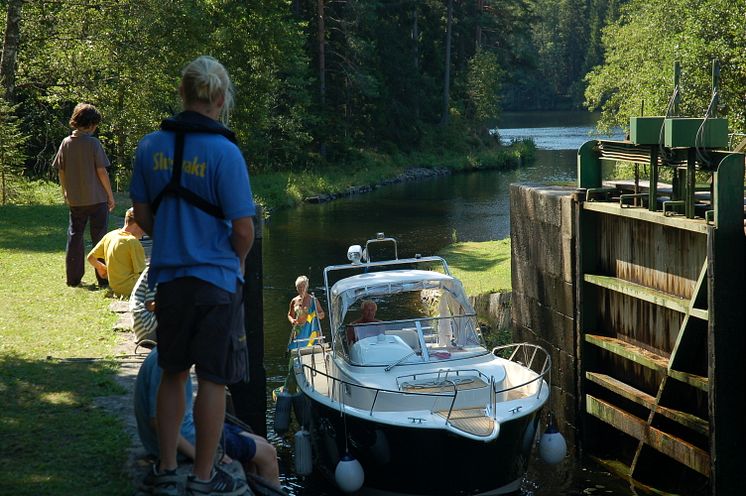 Pressbild - Dalslands kanal, 19e slussen Billingsfors