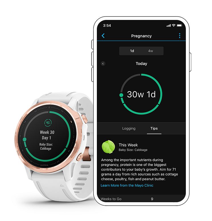 Garmin Pregnancy Tracking
