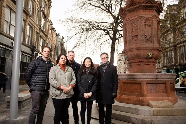 From l-r: From l-r Andrew Richardson, Franz Pancho, Alex Slack, Chang Shi Qian and Lars Erik Holmquist