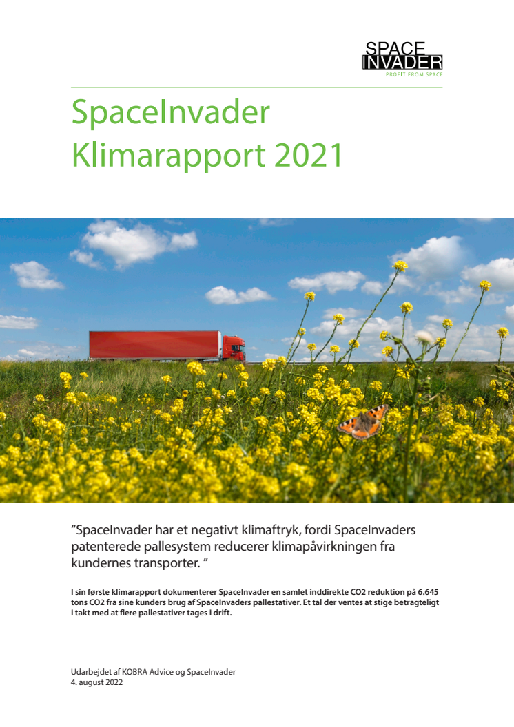 SpaceInvader 2021 klimarapport 