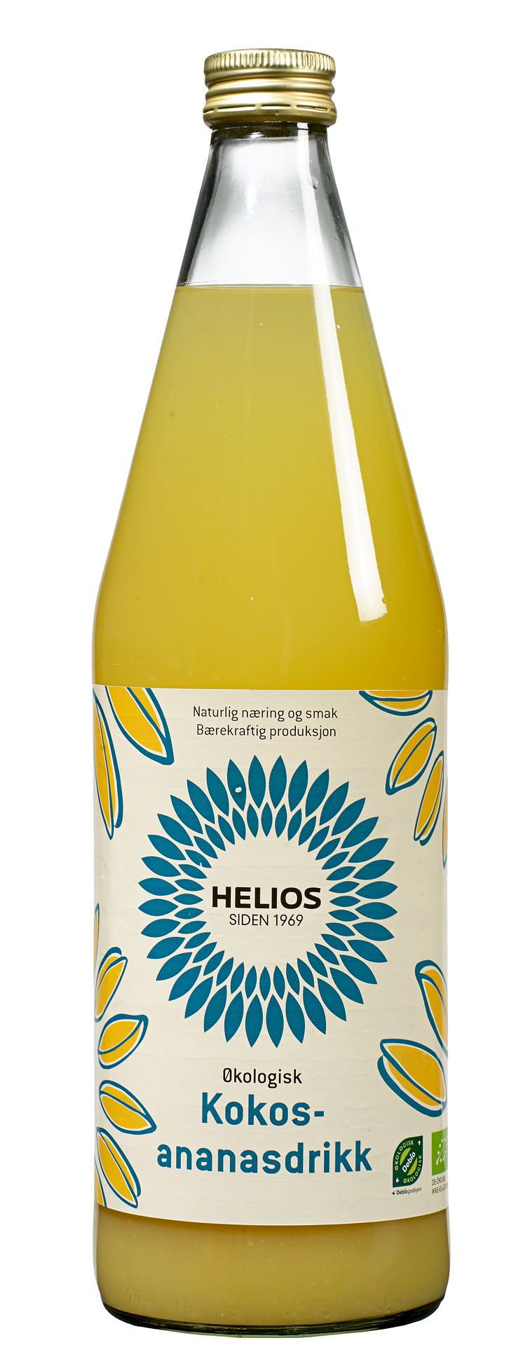 Helios kokos og ananasdrikk stor økologisk