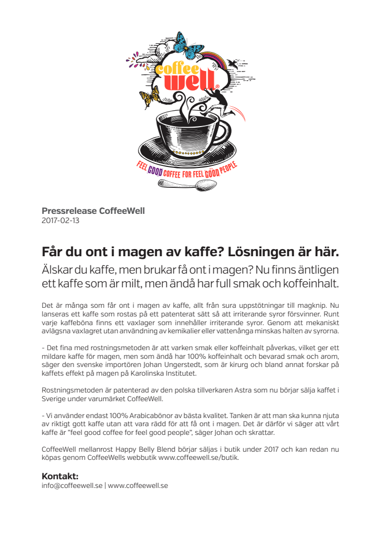 Får du ont i magen av kaffe? Lösningen är här.