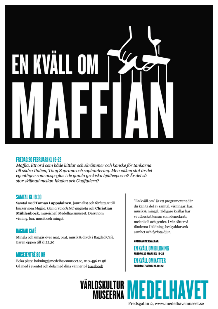 En kväll om Maffian på Medelhavsmuseet