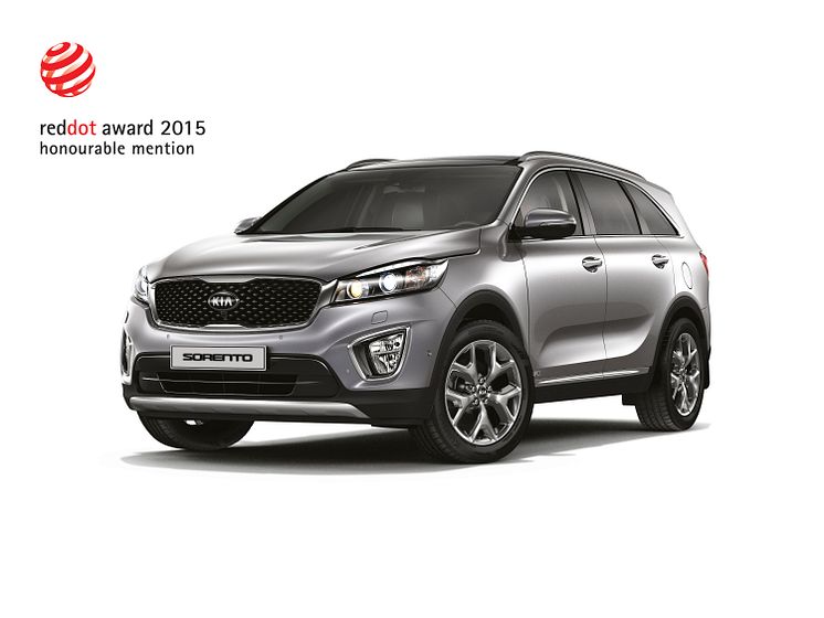 Kia Sorento, hedersomnämnande i red dot 2015