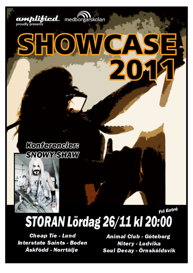 Affisch Showcase 2011