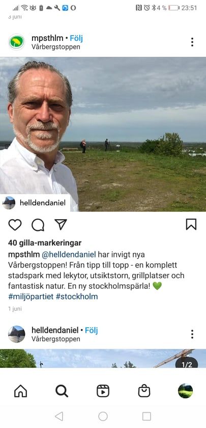 Daniel Helldén stolt "en komplett stadspark"