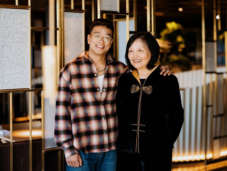 Jimmy Guo och mamma Anlin Zhang