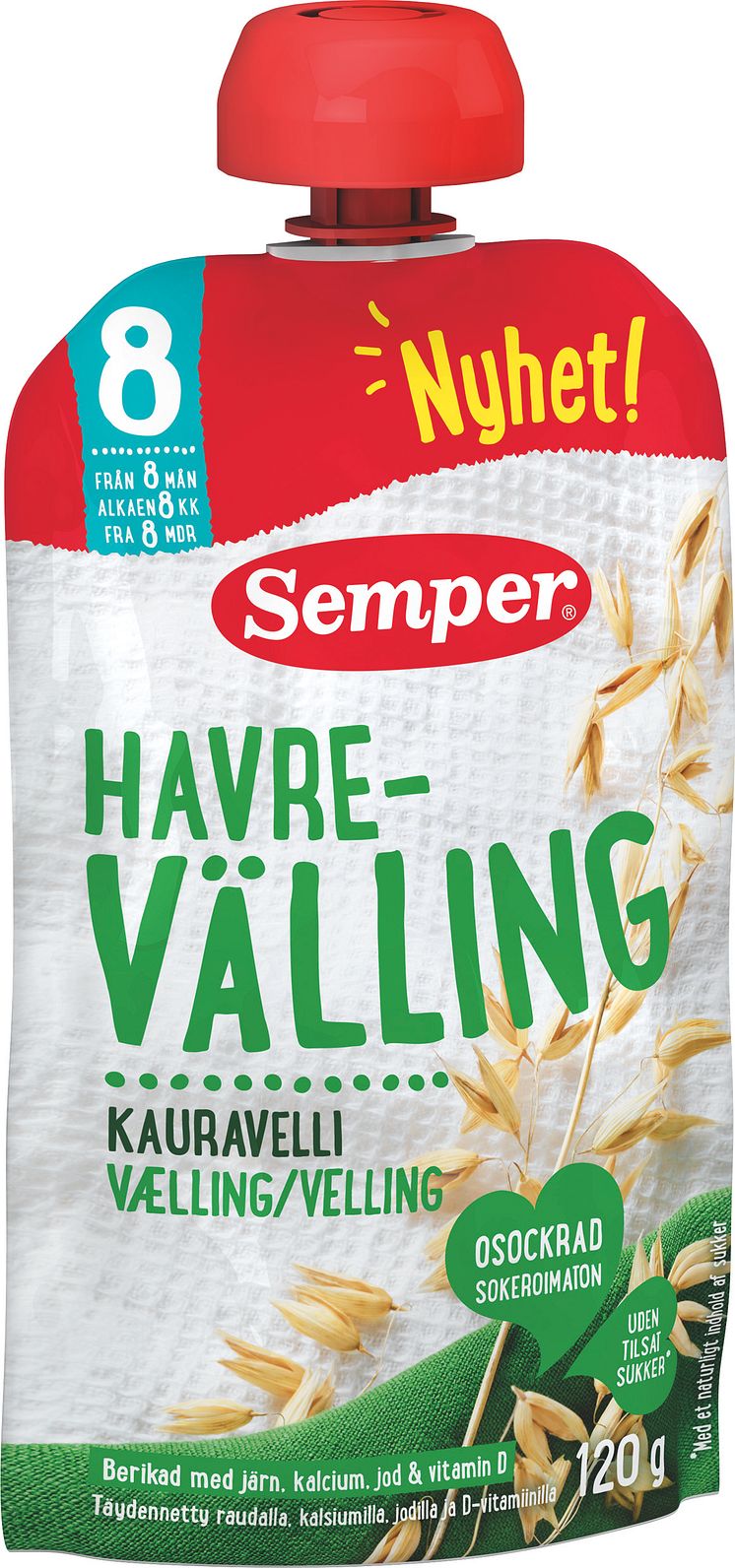 Havrevälling i klämpåse