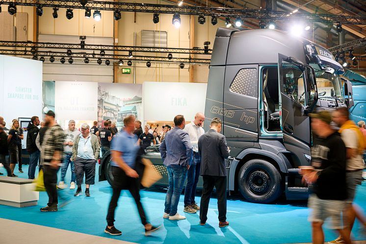 Stand for Volvo Trucks Sweden at Elmia Lastbil 2022