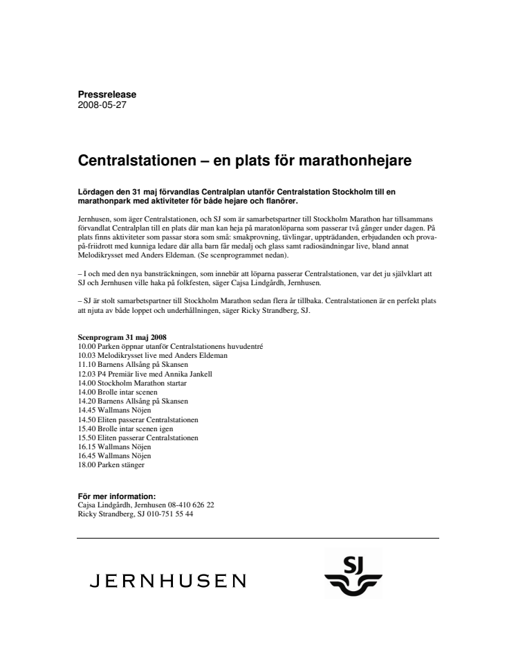 Centralstationen - en plats för marathonhejare 