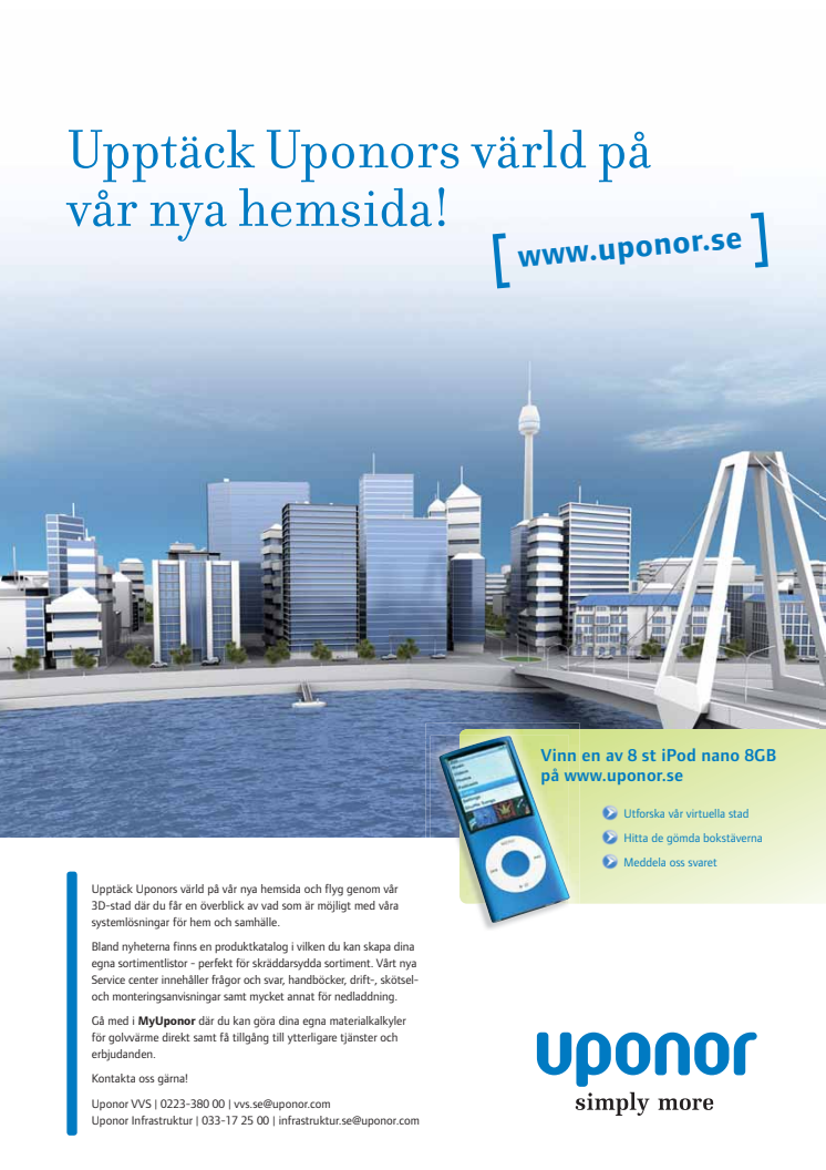 Uponor lanserar ny hemsida