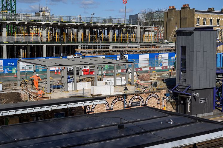 Denmark Hill - new entrance under construction