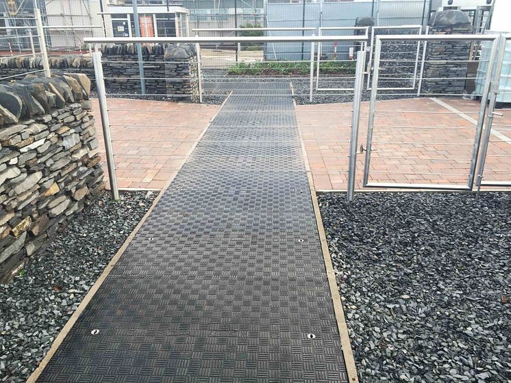 Fibrelite Covers in Precast Trench at Biopharmaceutical Facility