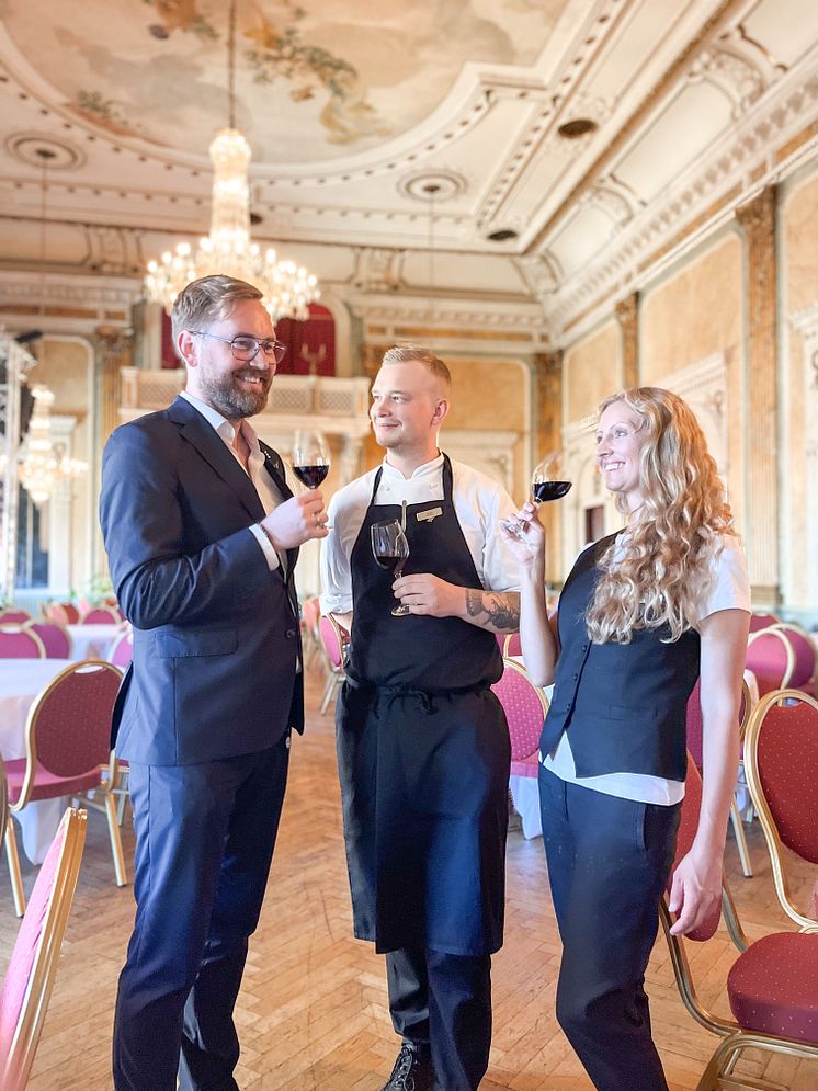 Joakim Jungewall-Restaurangchef-Nisse Svensson-Kökschef-Anna Klüft-Sommelier-Elite Stora Hotellet