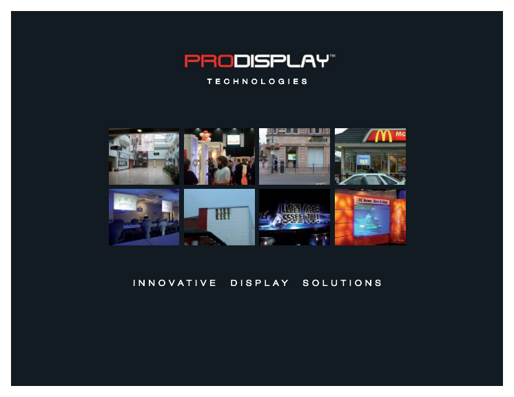 DIGITAL SIGN - Katalog på digitalt insynsskydd och projiceringsmöjligheter med pekfunktioner