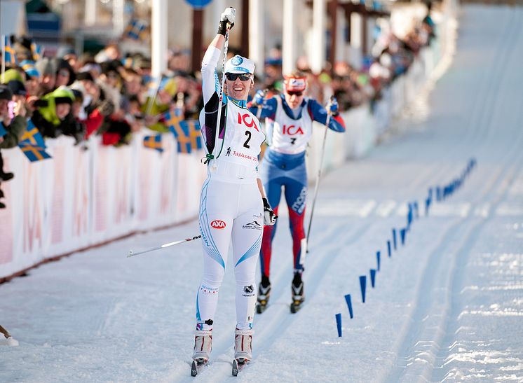 Susanne Nyström, Laisvalls SK, vann TjejVasan 2012