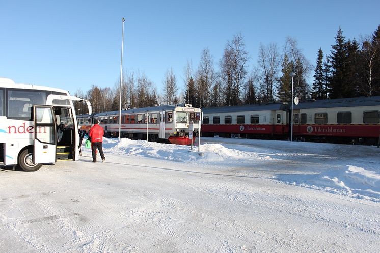 Snälltåget, Snötåget och Snöpendeln i Röjan