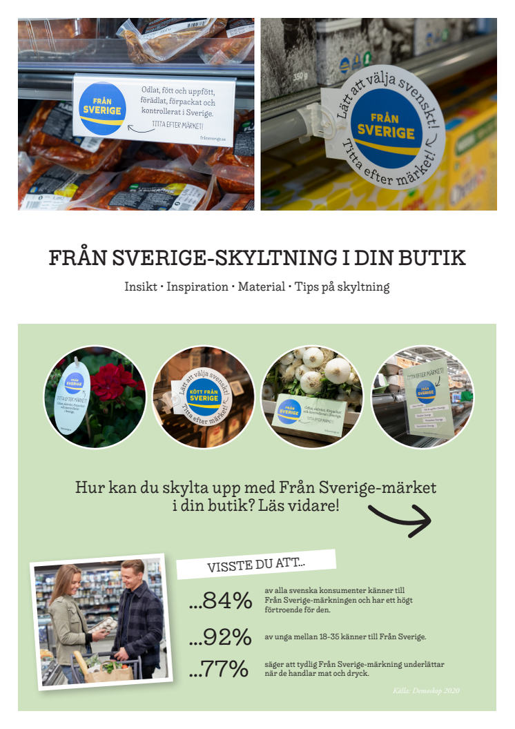 Beställningsbroschyr Från Sveriges Butikspaket