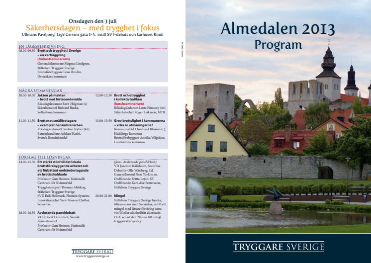 Program Almedalen 2013