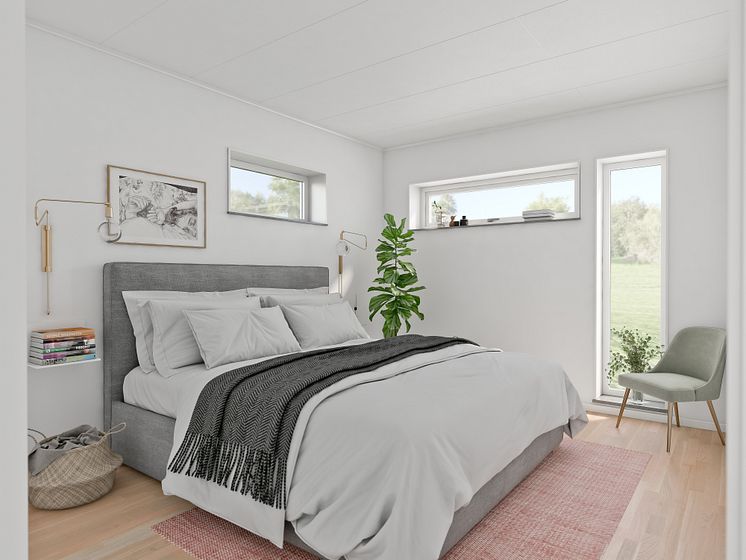 Brf Rydsgårds Ängar - 3D-bild av sovrum