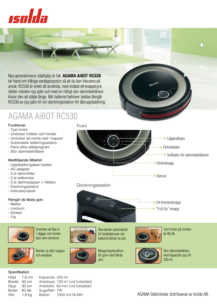 AGAMA AiBOT Robotic Vacuum Cleaner