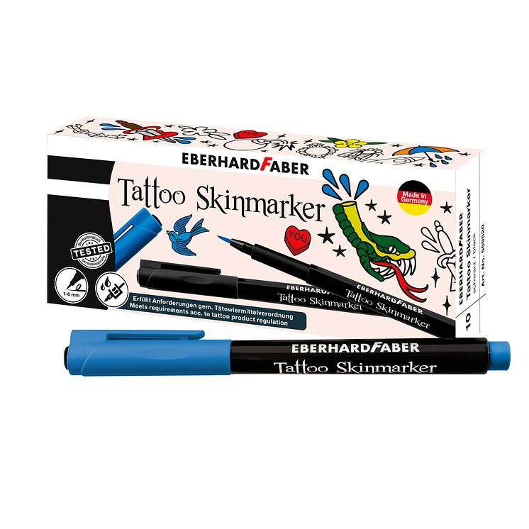 Tattoo skinmarker blue packaging