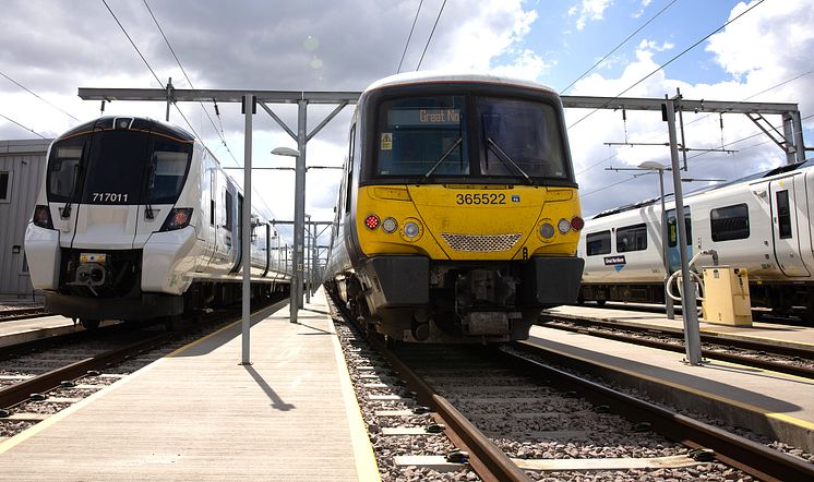 Class 365 alongside Class 717