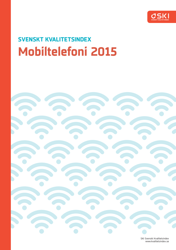 Svenskt Kvalitetsindex om Mobiloperatörer 2015