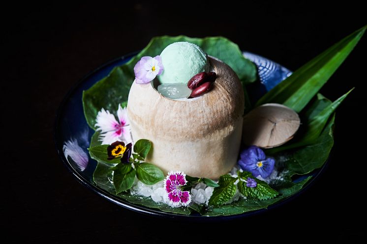 Sago Gula Melaka in Coconut