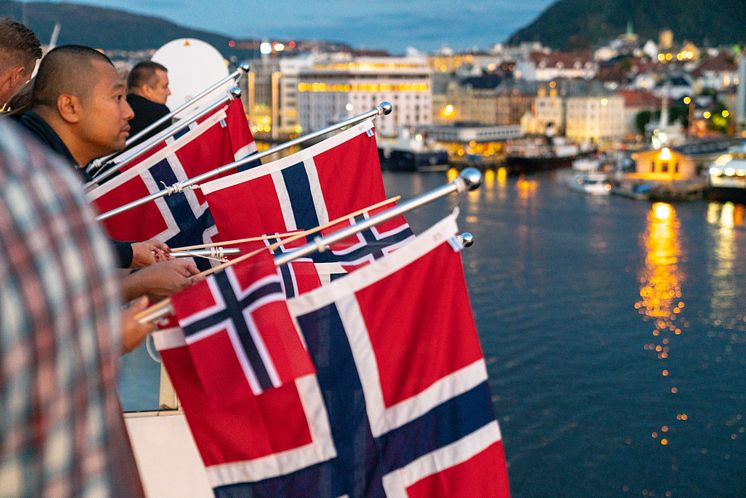 Norwegian flags