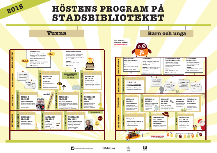 Program, Bodens stadsbibliotek