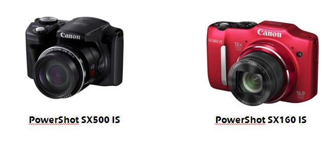 Canon bild release PS SX500 IS & PS SX160 IS