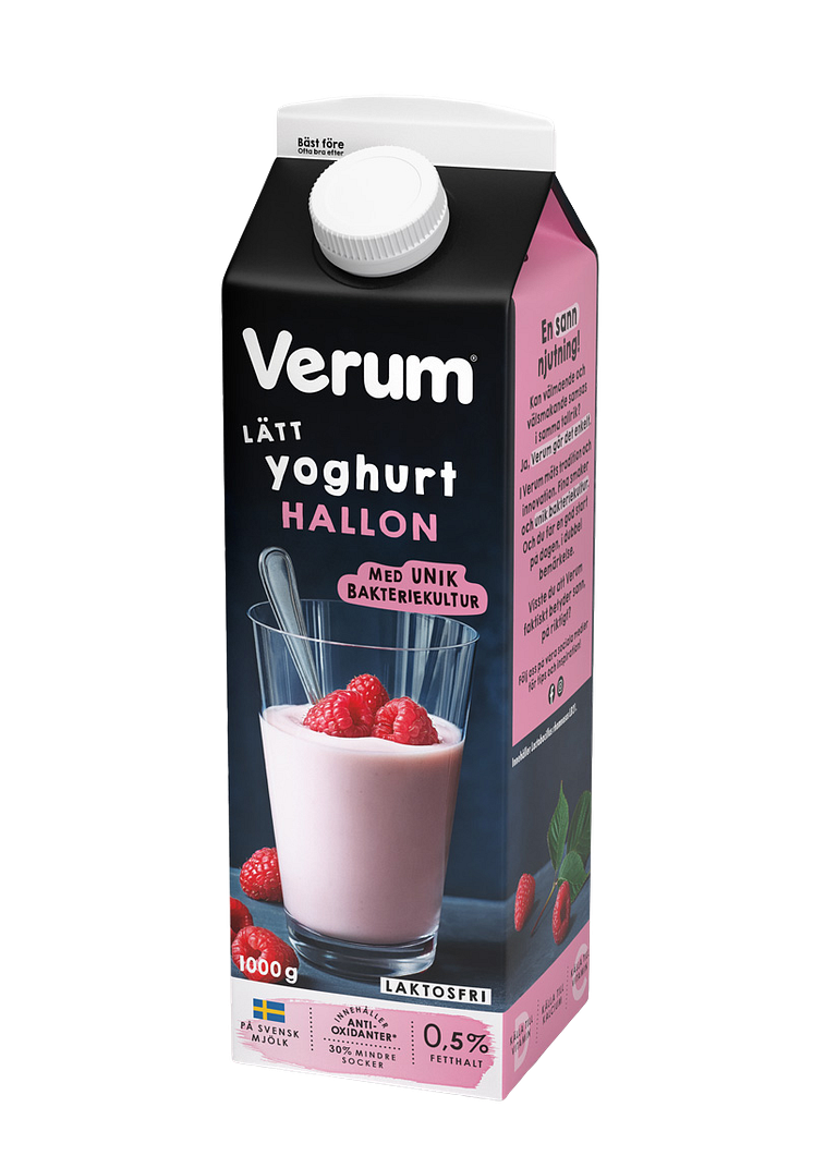 Verum lättyoghurt hallon