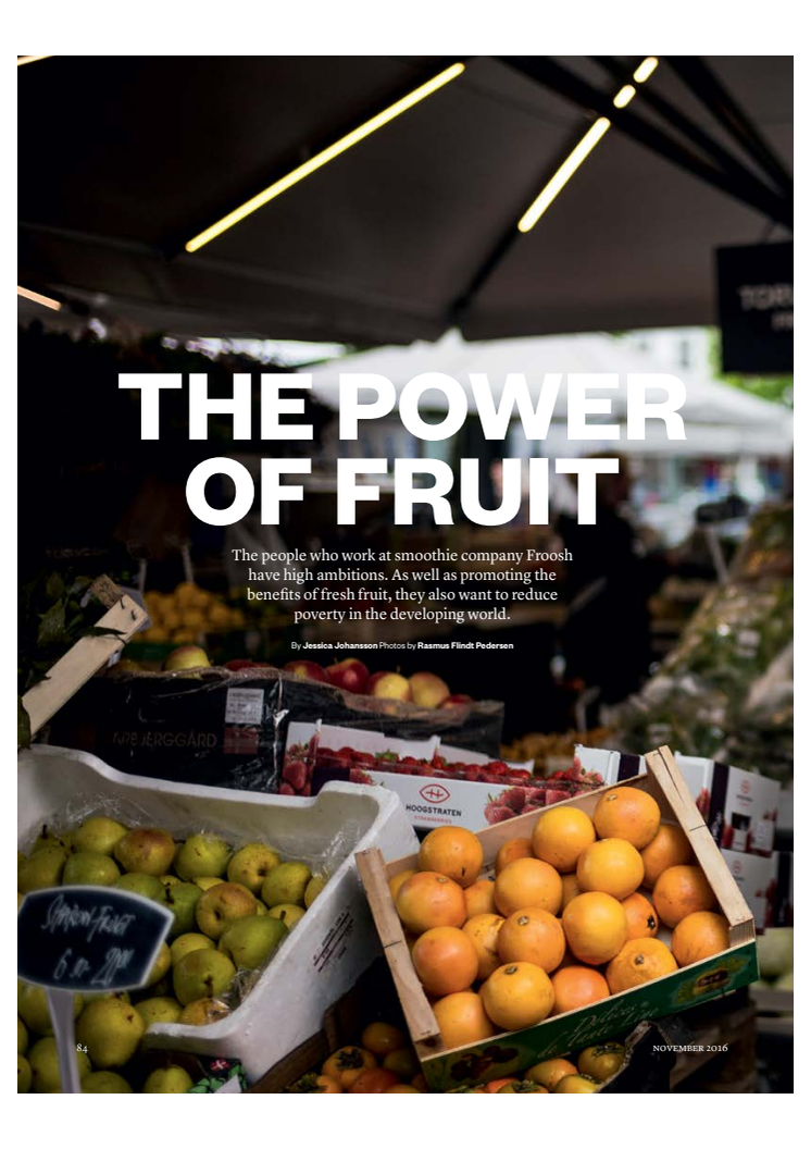 Scandinavian Traveler November Issue 2016  - The power of fruit