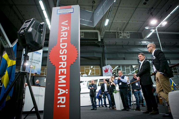 Båtmässan 2014 Världspremiärvisning i Nimbus monter