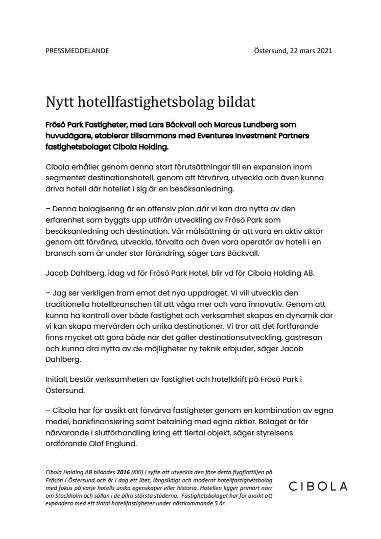 Pressmeddelande - Nytt bolag 220321.pdf