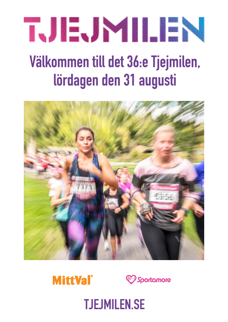 Tjejmilen pressinfo 2019