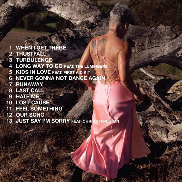 P!NK - TRUSTFALL låtlista