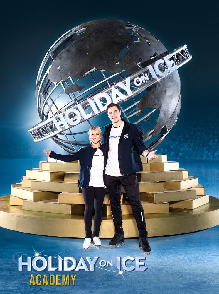 Aljona Savchenko und Bruno Massot sind die Schirmherren der HOLIDAY ON ICE ACADEMY