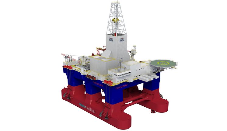 High res image - KM - Full Picture deliveries for a newbuild Awilco Drilling Owned Moss CS60Eco semi-submersible drilling rig