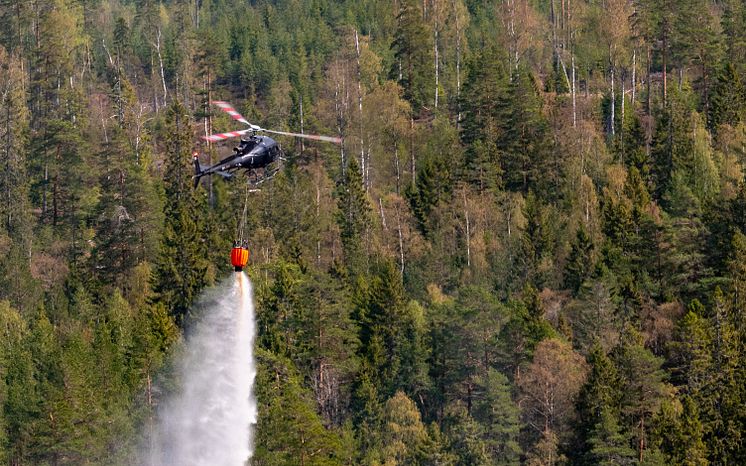 Helikopter för brandbekämpning
