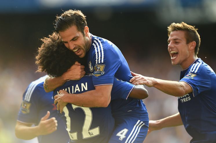 Chelsea players celebration