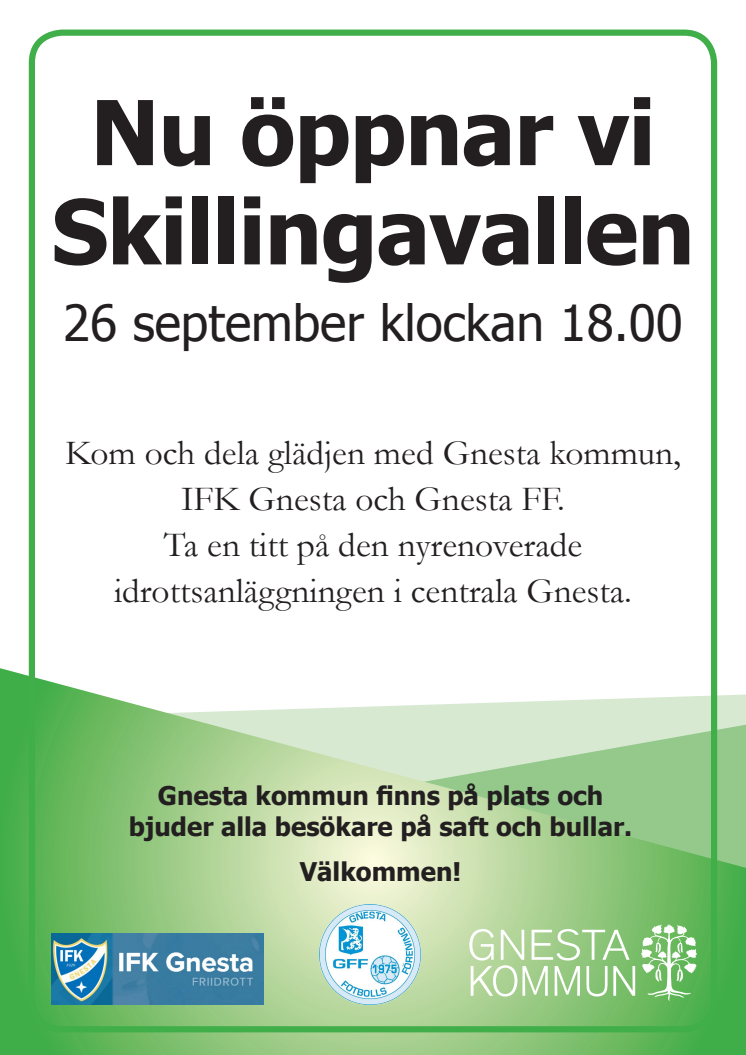 Invigning Skillingavallen Gnesta