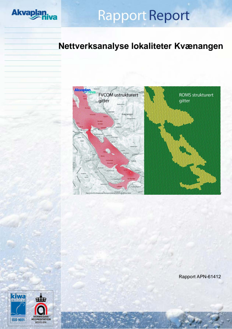 Akvaplan-niva rapport Nettverksanalyse Kvænangen