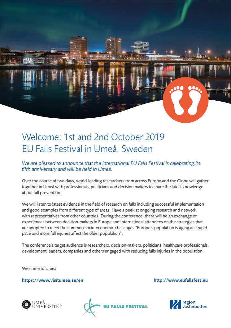 ​Internationell forskningselit på plats i Umeå vid EU Falls Festival